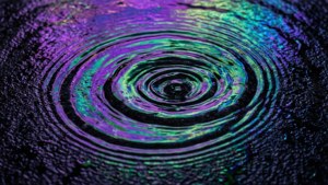 Iridescent Oil Wake