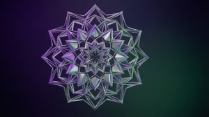 Iridescent Polygon Mandala
