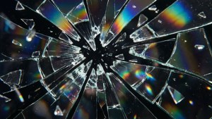 Iridescent Shattered Glass