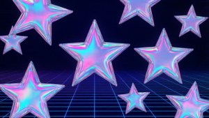 Iridescent Star Grid