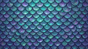 Iridescent Teal Purple Scales