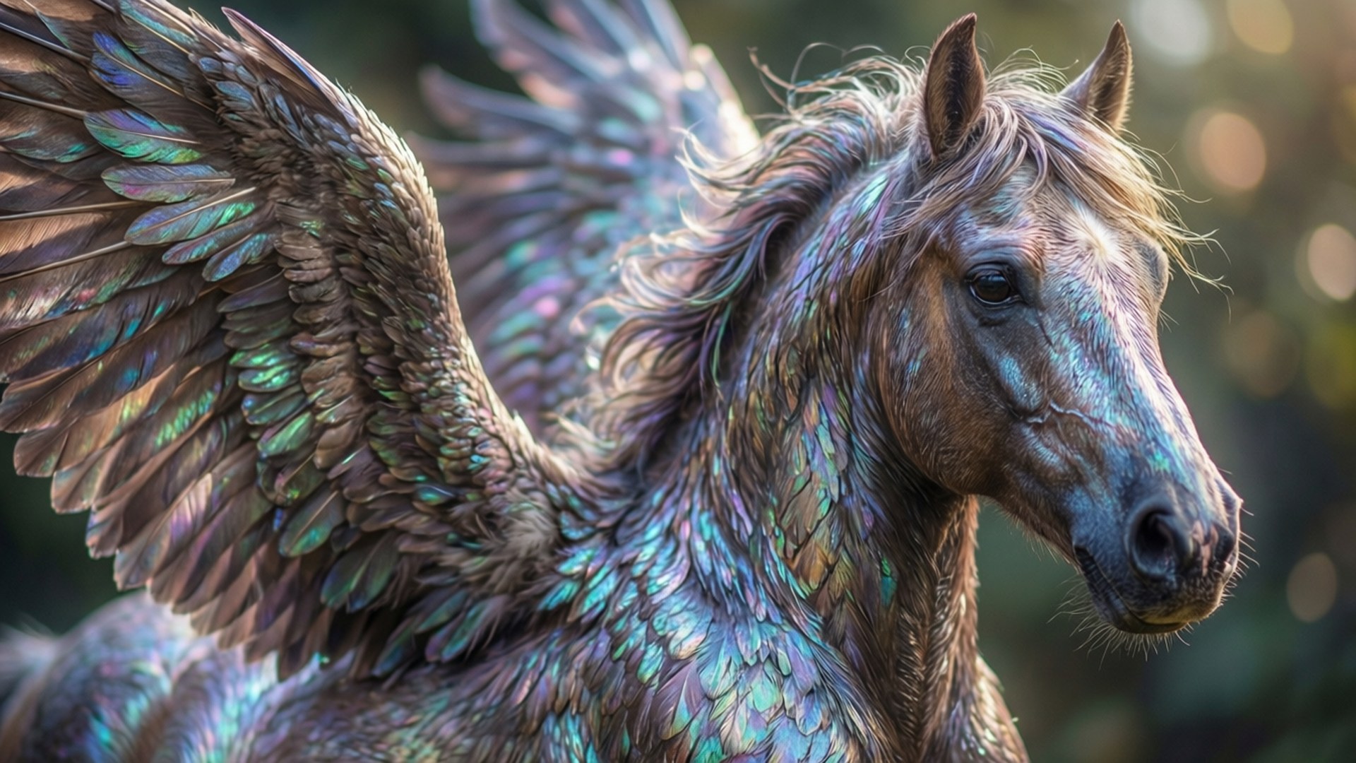 Iridescent Wings by Wallpapers.art Studio
