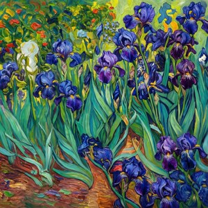Irises in Bloom