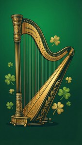 Irish Harp Silhouette