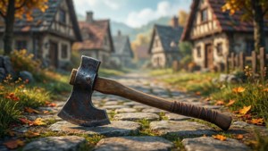 Iron Axe on Village Path