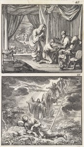 Isaak zegent Jakob / Droom van Jakob