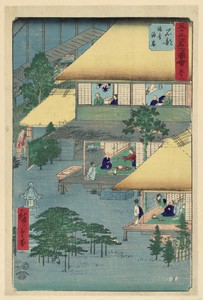 Ishibe: Guests at the Inn (Ishibe, ryosha tomarikyaku) from the Series 53 Stations of the Tokaido