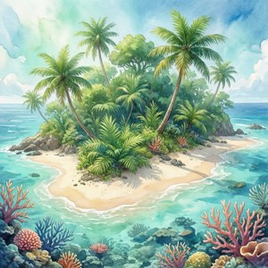 Island Watercolor