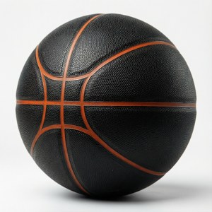 Isolated Black Basketball