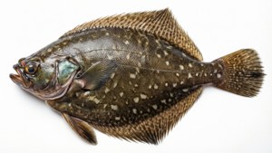 Isolated Flounder Studio Shot