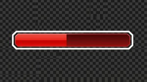 Isolated Health Bar PNG