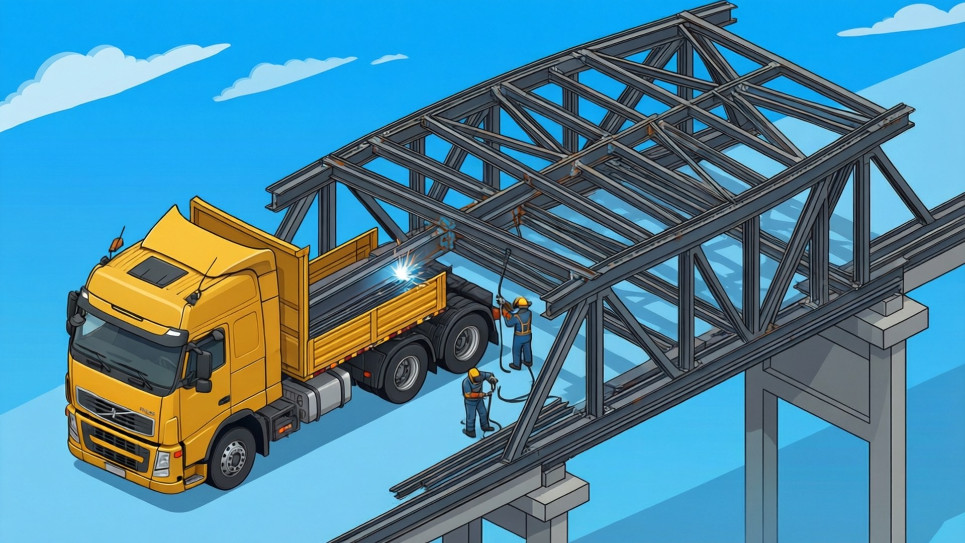 Isometric Bridge Builder by Wallpapers.art Studio