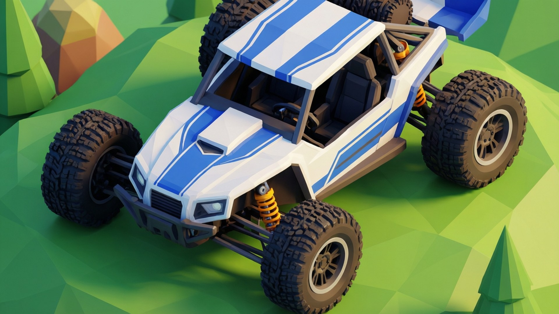 Isometric Buggy Render by Wallpapers.art Studio