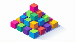 Isometric Cube Pyramid