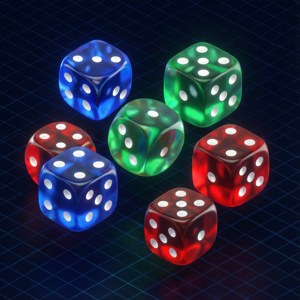 Isometric Dice Scatter