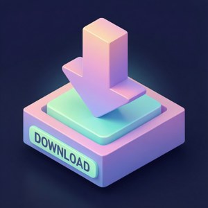 Isometric Download Arrow