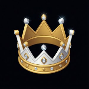 Isometric Gold Crown