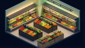 Isometric Grocery Store View