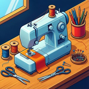 Isometric Sewing Workspace