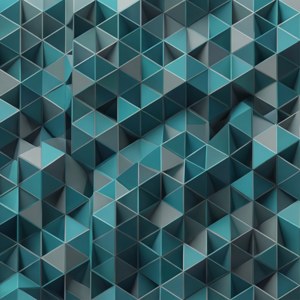 Isometric Teal Grid