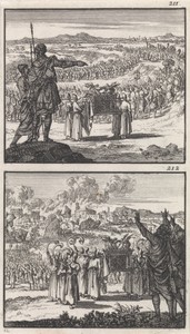 Israëlieten trekken over de Jordaan / Val van Jericho
