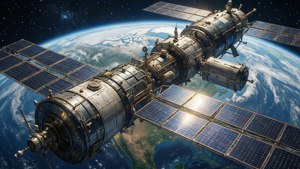 ISS Orbiting Earth