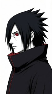 Itachi Profile Line Art
