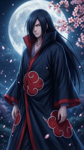 Itachi Under Moon