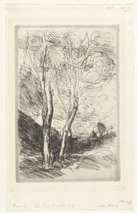 Italiaans landschap met vergezicht met kerk