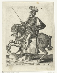 Italiaanse jonker te paard