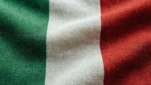 Italian Flag Fabric Texture