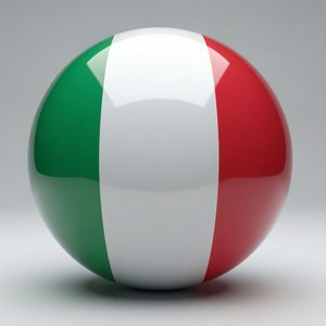 Italian Flag Sphere