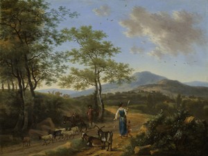 Italian Landscape with Herdsmen