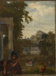 Italian Landscape with two Roman Soldiers