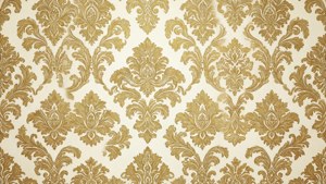 Ivory Gold Damask