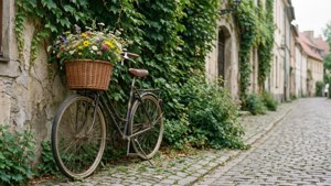Ivy and Bicycle