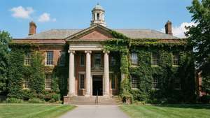 Ivy-covered School Building