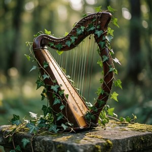 Ivy-Wrapped Lyre