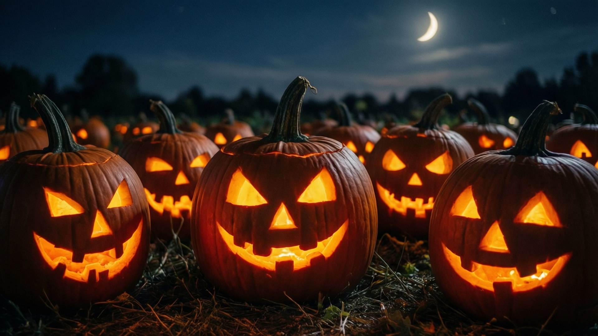 Jack-o'-Lantern Patch by Wallpapers.art Studio