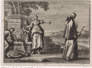 Jacobus, bisschop van Nische, door drie meisjes beschimpt