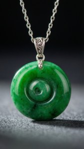 Jade Spiral Pendant