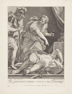 Jaël toont Barak de gedoodde Sisera