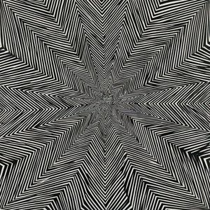 Jagged Lines Center Chevron