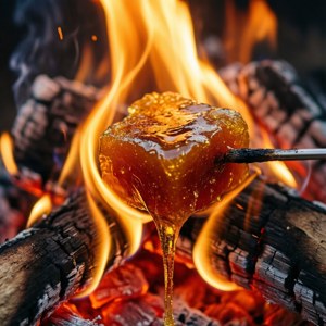 Jaggery Offering Flame