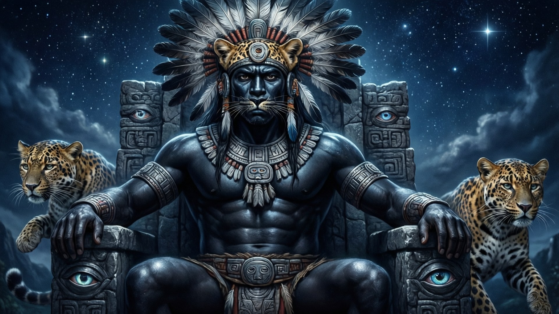 Jaguar God of Night by Wallpapers.art Studio