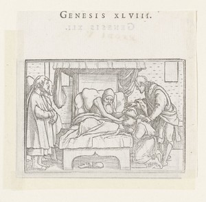 Jakob zegent Efraïm en Manasse