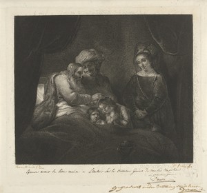 Jakob zegent Manasse en Ephraim
