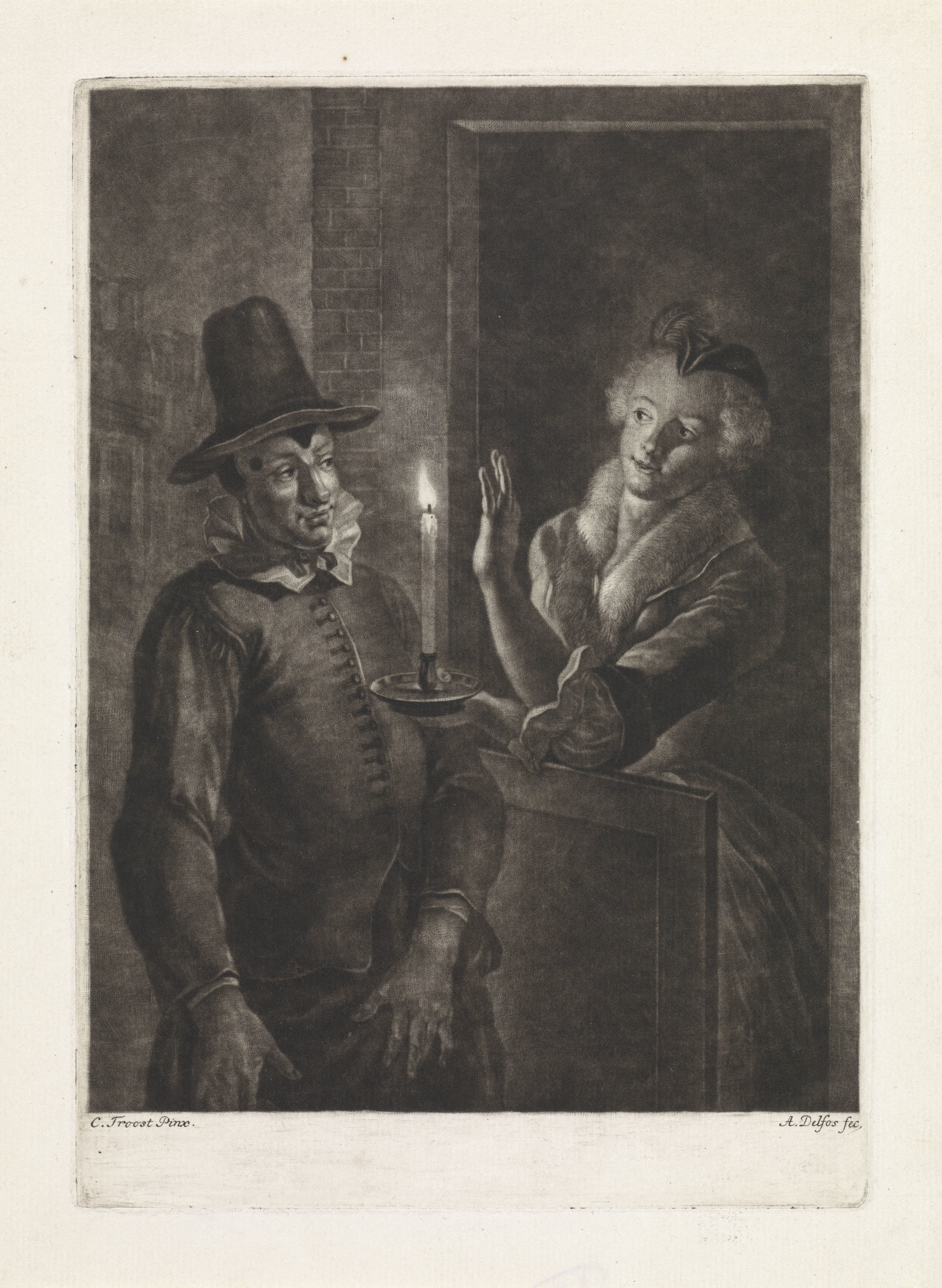 Jan Claasz of de gewaande dienstmaagd: de liefdesverklaring van Reinier Adriaansz by Abraham Delfos