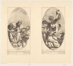 Janus en Juno / Neptunus op zijn wagen