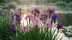 Japanese Iris Pond